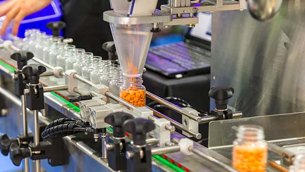 pharmaceutical and biotech production line
